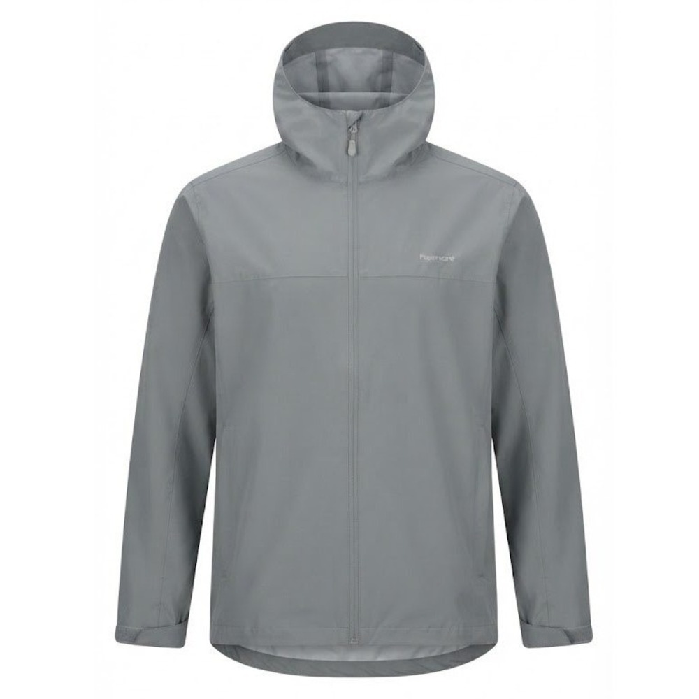 Haimont Mens XL Gray Hooded Rain Jacket Full Zip Lightweight Windbreaker XL